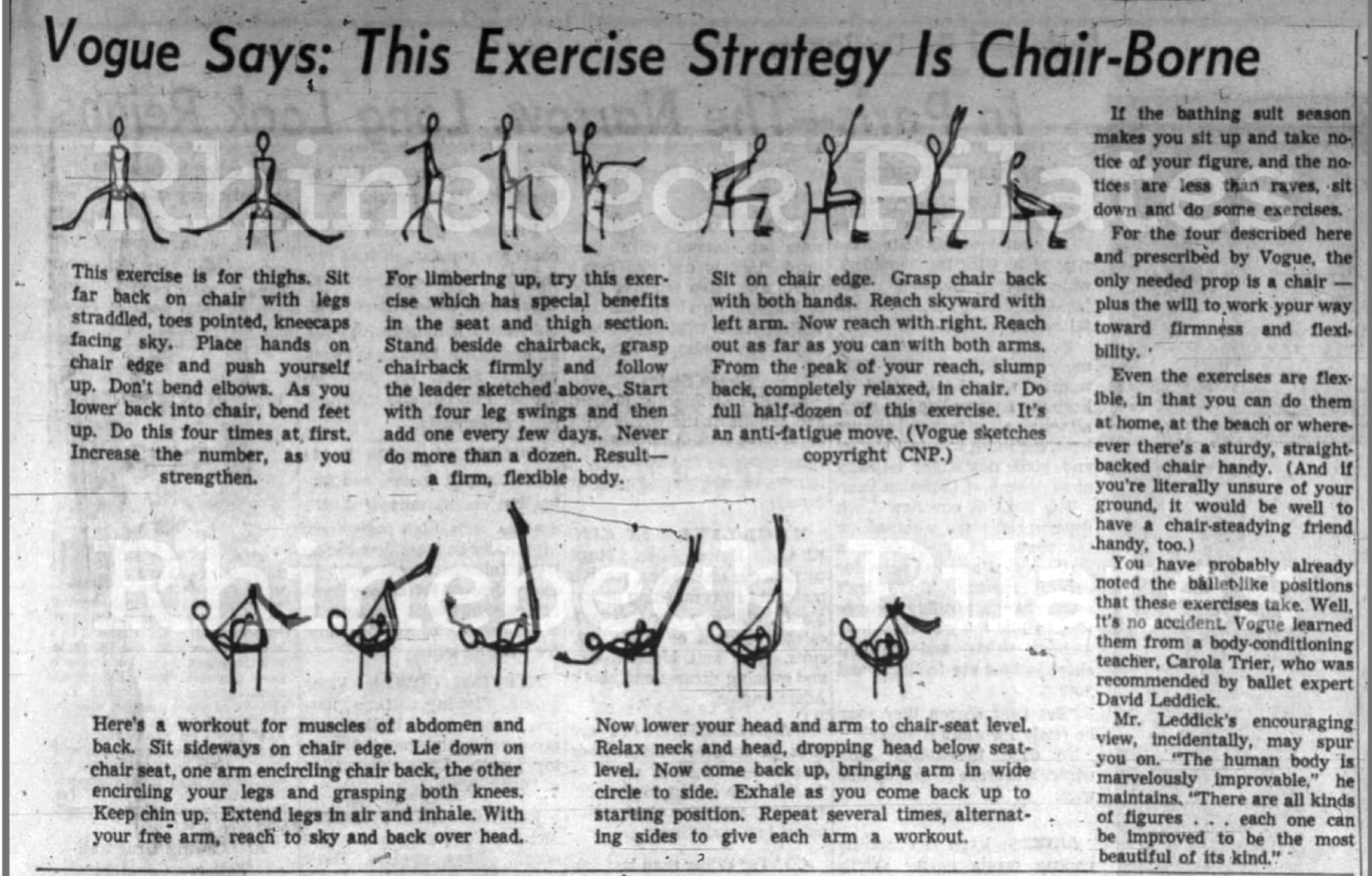 Carola Trier article "This Exercise Strategy is Chair-Borne"