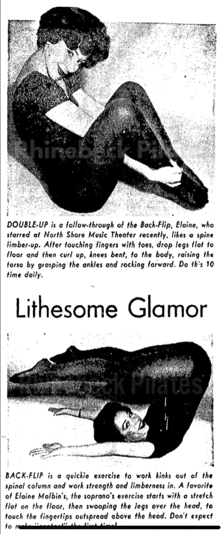 Elaine Malbin Archive Article"Lithsome Glamor"