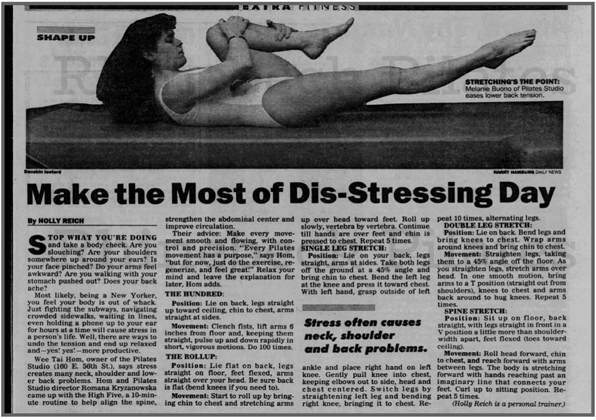 Romana Kryzanowska de-stressing-pilates archive article