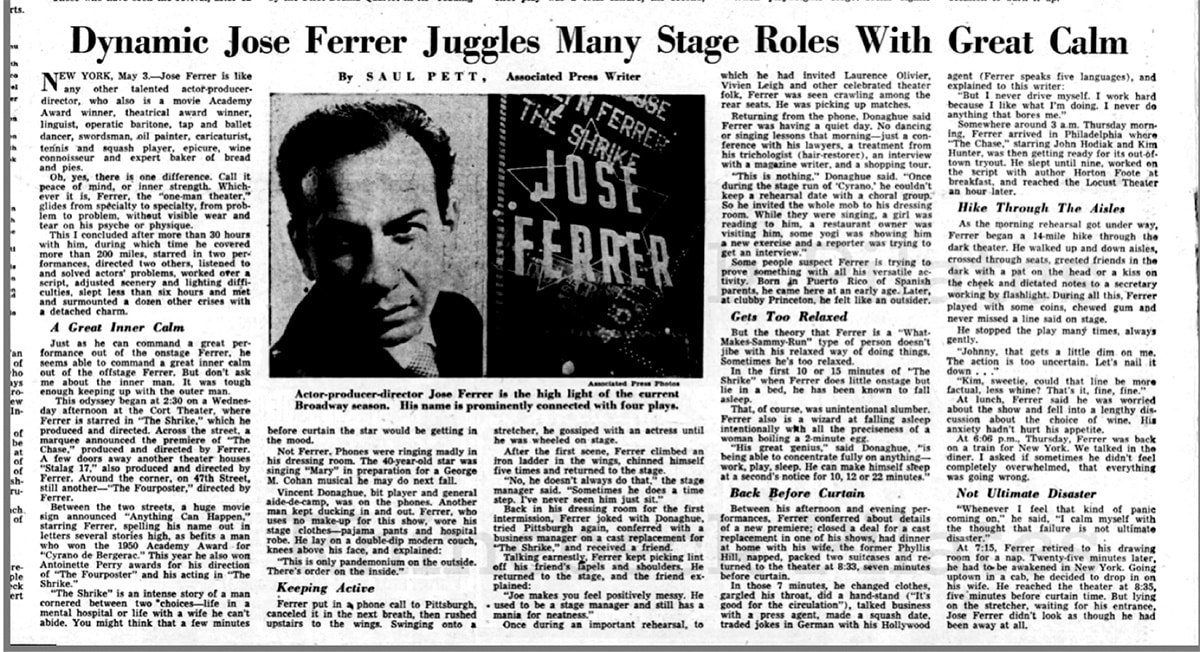 Jose Ferrer pilates archive article