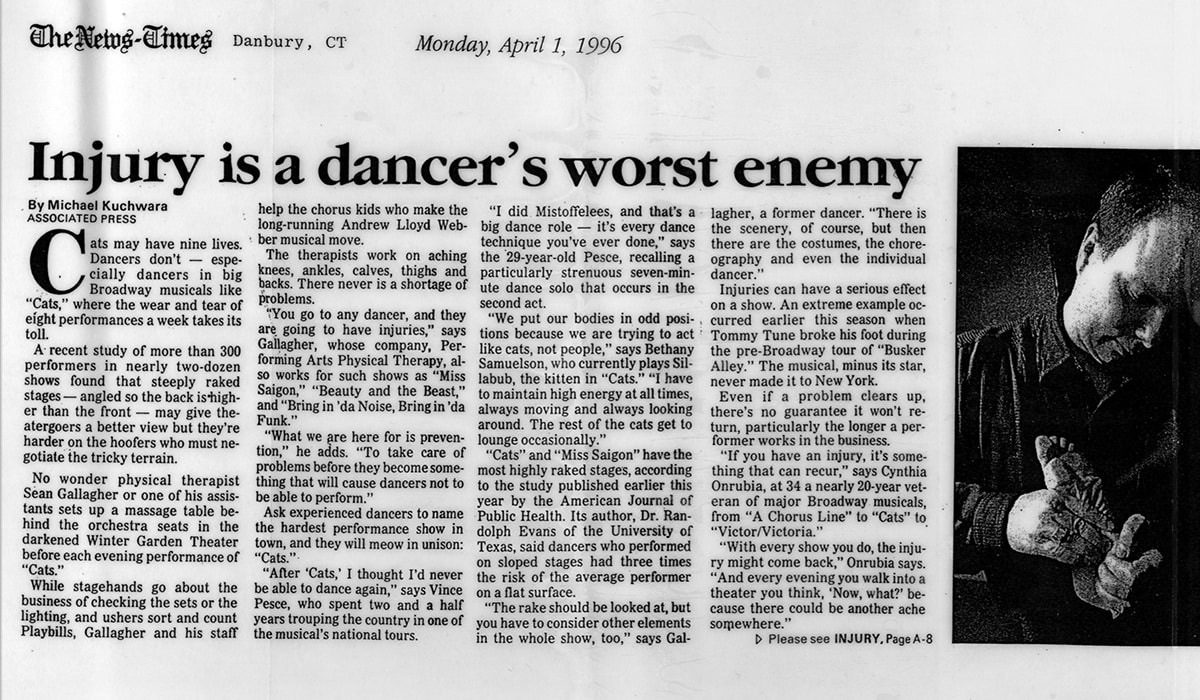 "Injury is Dancer's Worst Enemy" archive article
