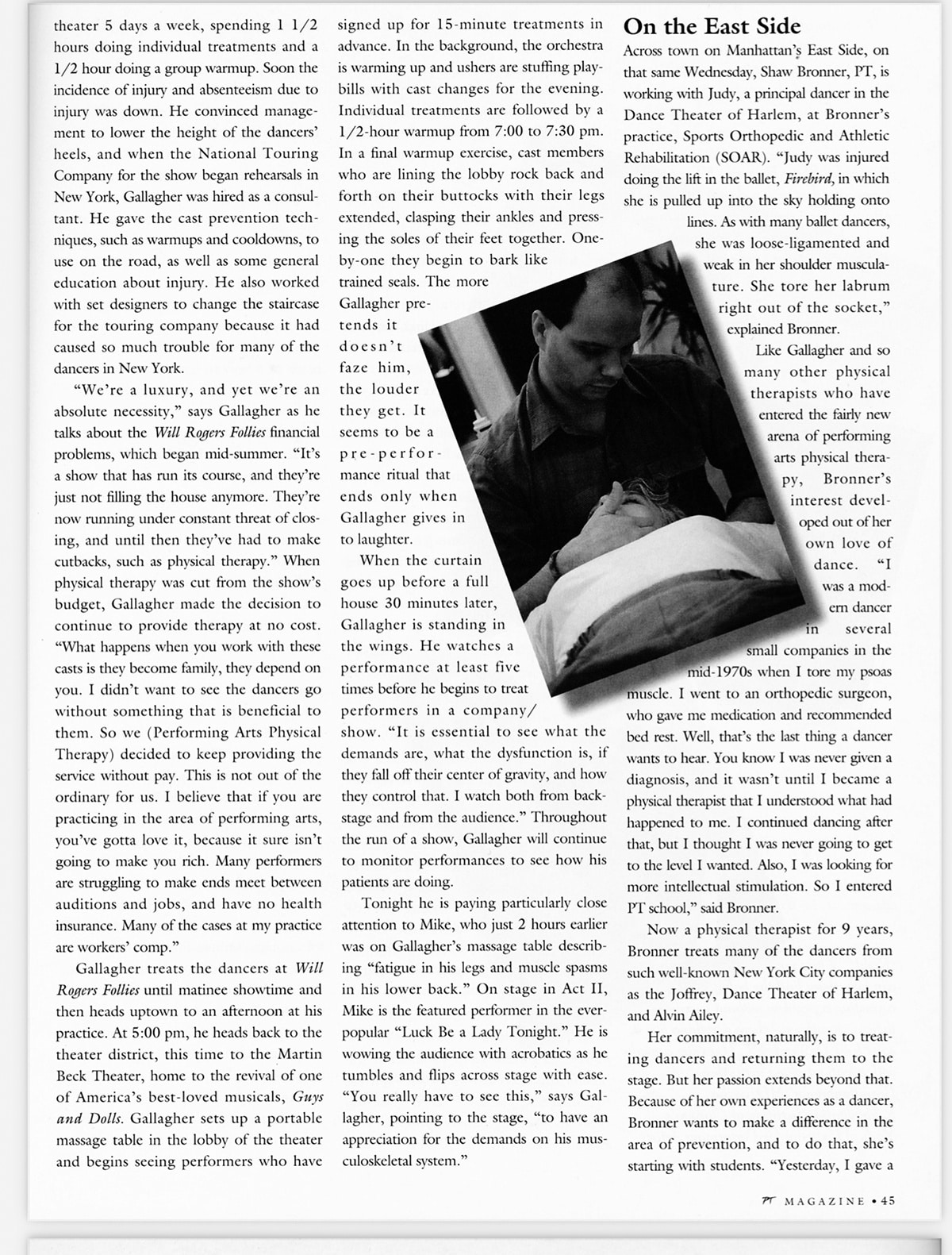 PT Magazine Performing Arts pilates archive article 5