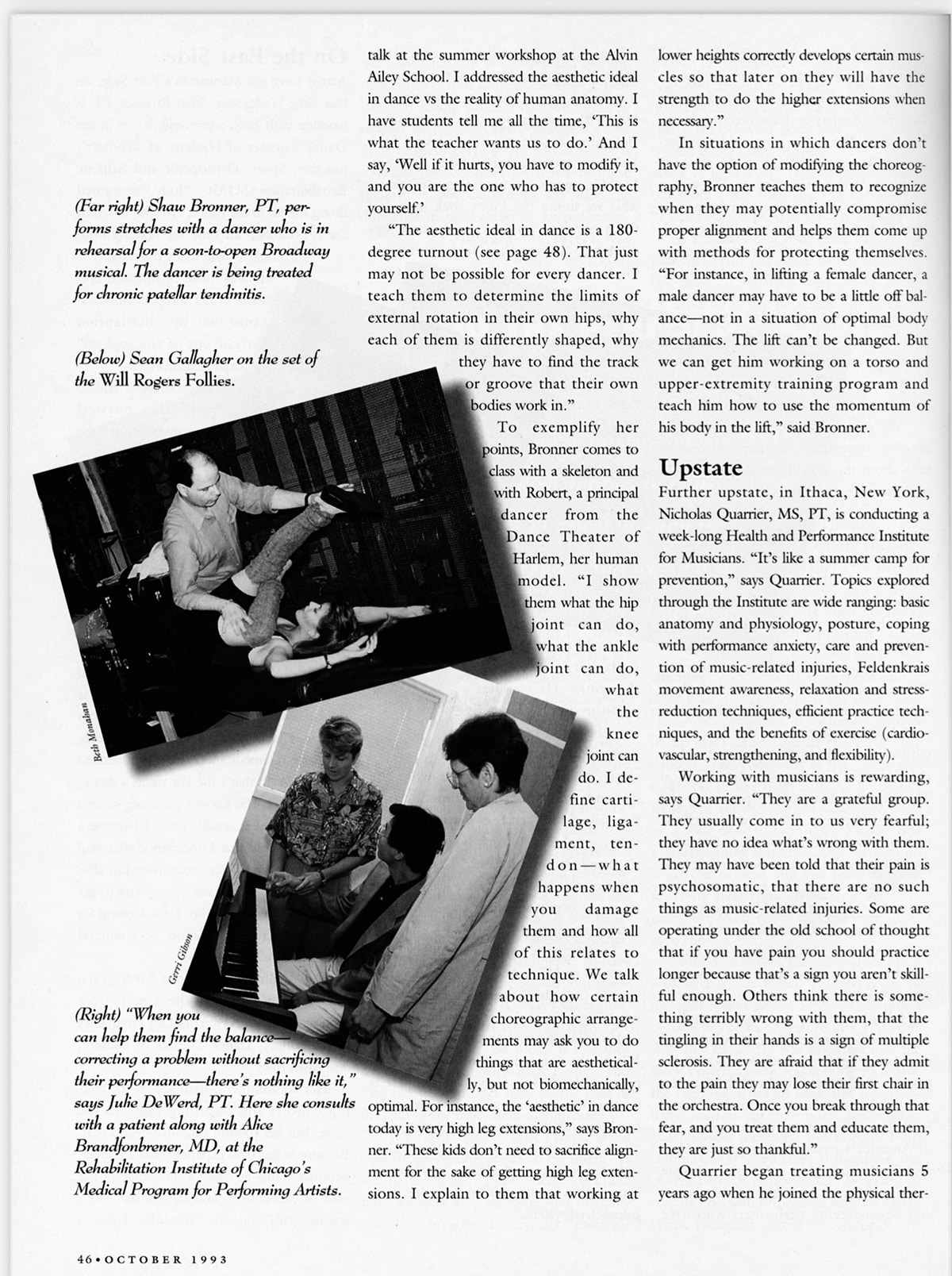 PT Magazine Performing Arts pilates archive article 6