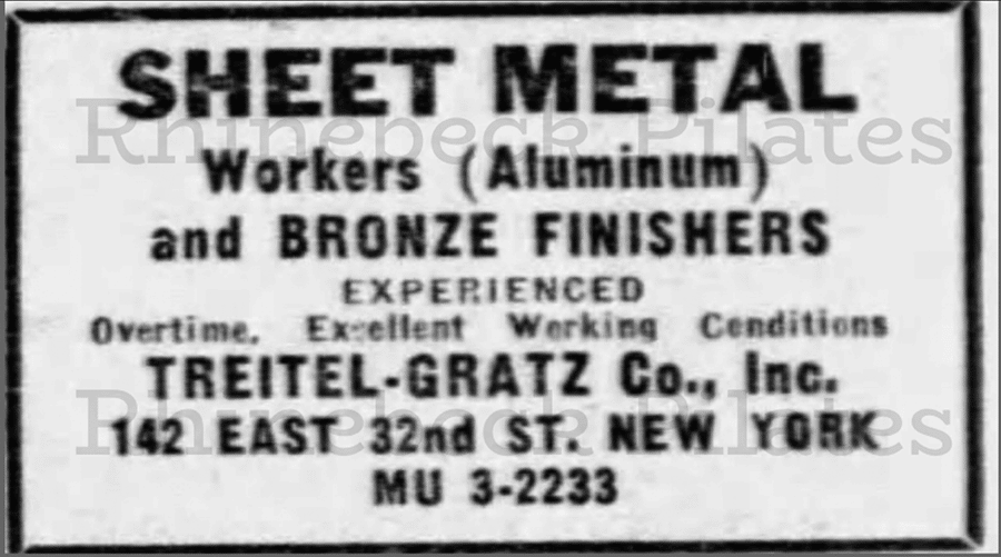 Gratz sheet metal ad pilates archive