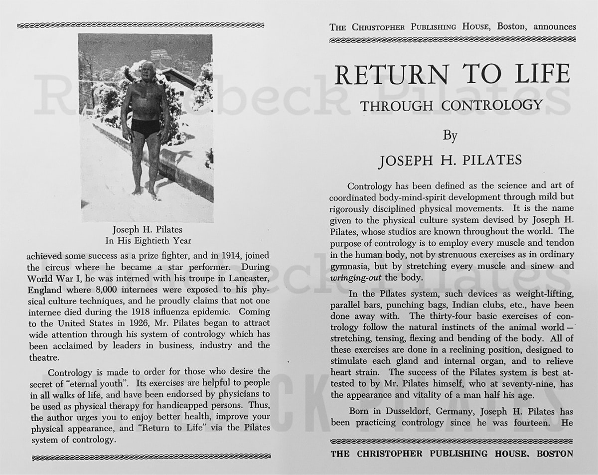 Return to Life Reviews Pilates History Archives Article