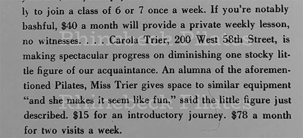 pilates archive article carola trier join class advertisement 