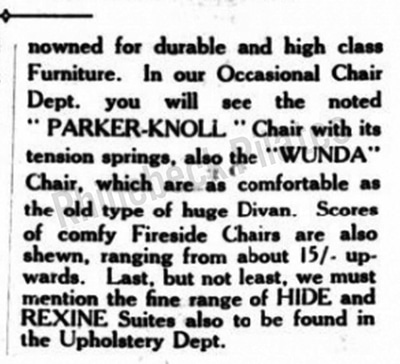 parker knoll wunda chair ad