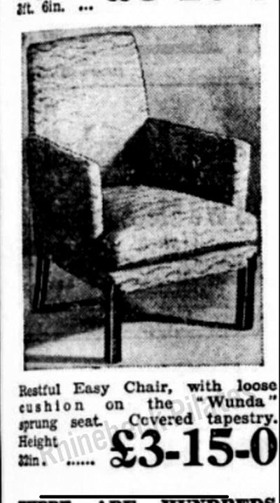 Restful easy chair ad
