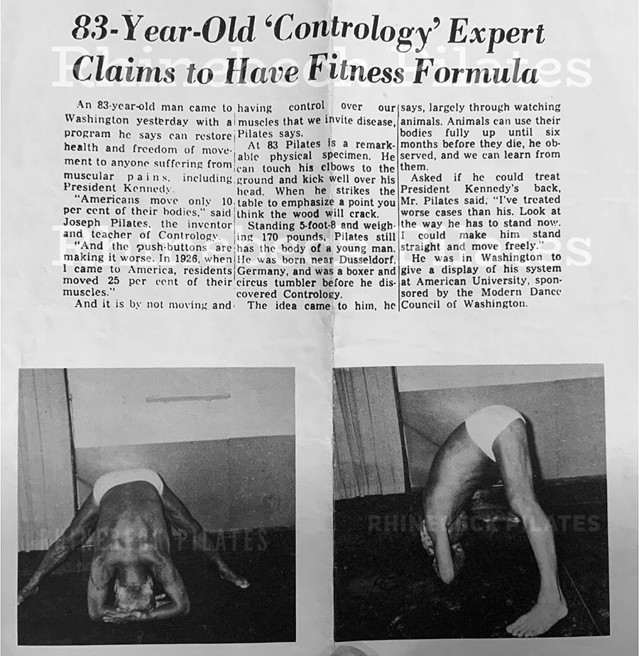Contrology Expert Fitness Formula rare pilates archive article