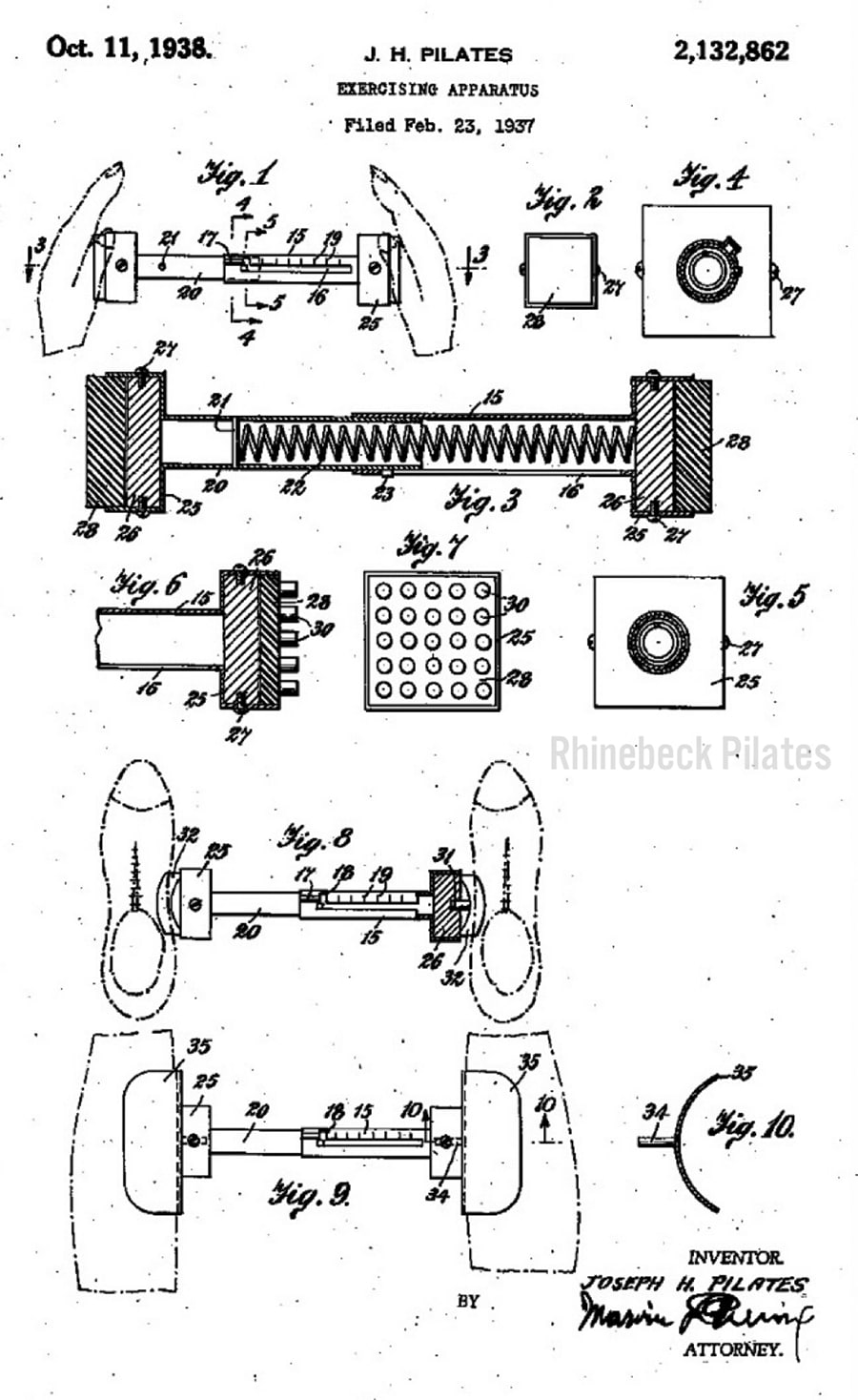 pilates patent apparatus tensometer
