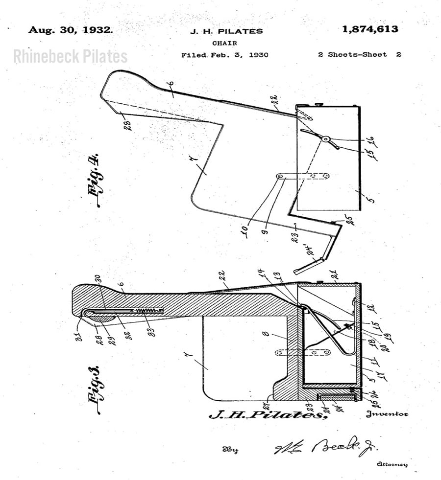 pilates patent design wunda chair