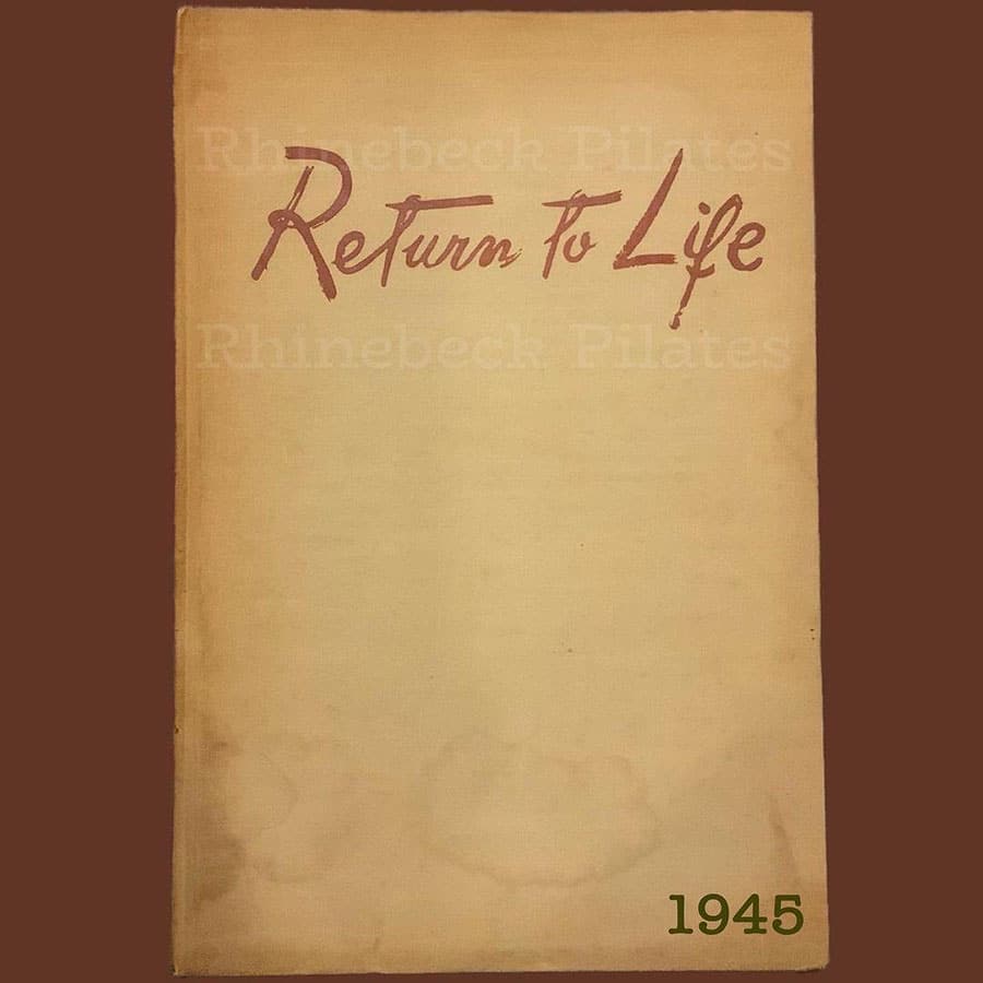 "Return to Life" Book Comparison: 1945 Book cover