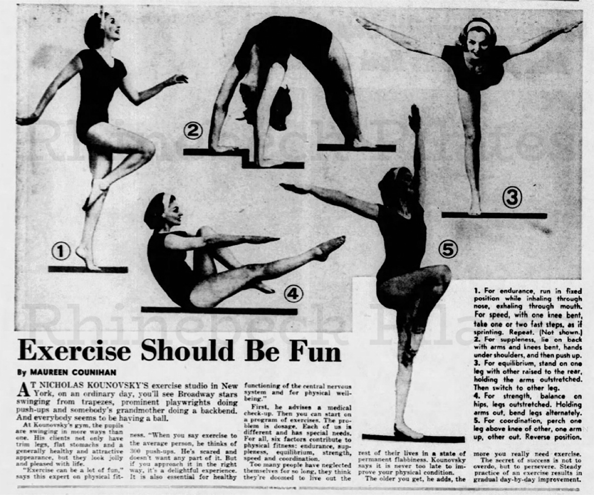 Kounovsky Exercise Should be Fun pilates archive article