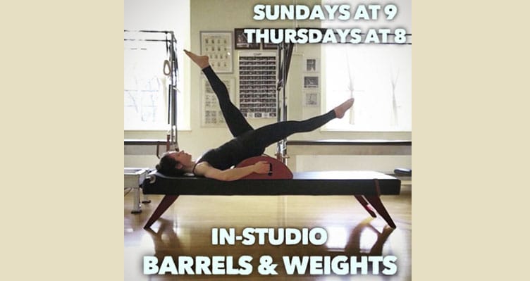 barrels and weights in-studio classes