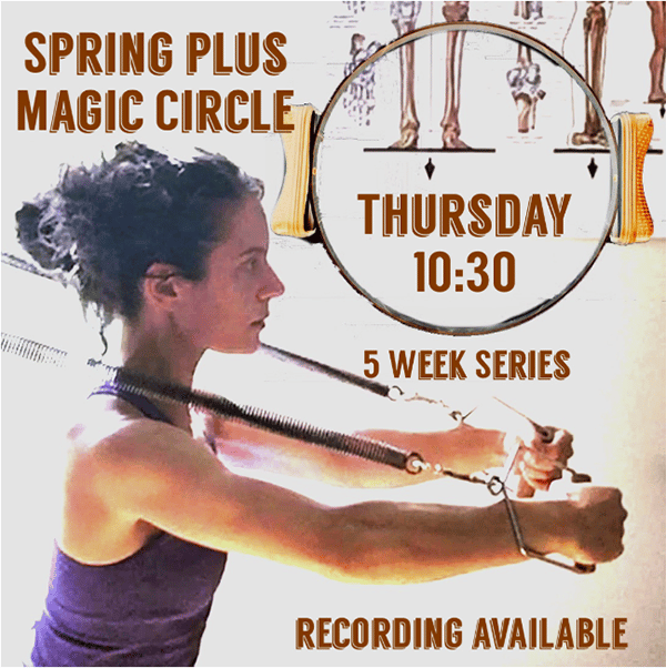 pilates online class springs plus magic circle
