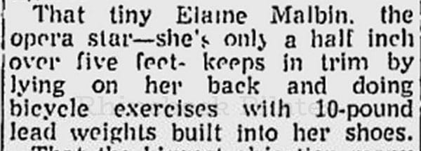 Elaine Malbin article reporter weighted shoes
