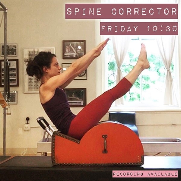 online virtual pilates classes spine corrector 