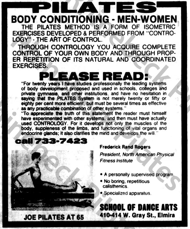Frederick Rand Rogers ad for Contrology