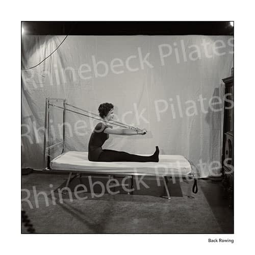 The Pilates Bednasium Series 1958 "Back Rowing" Print