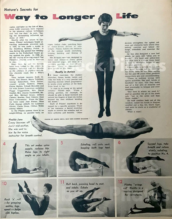 Pilates Archive Article "Stretching Your Way to a Longer Life"