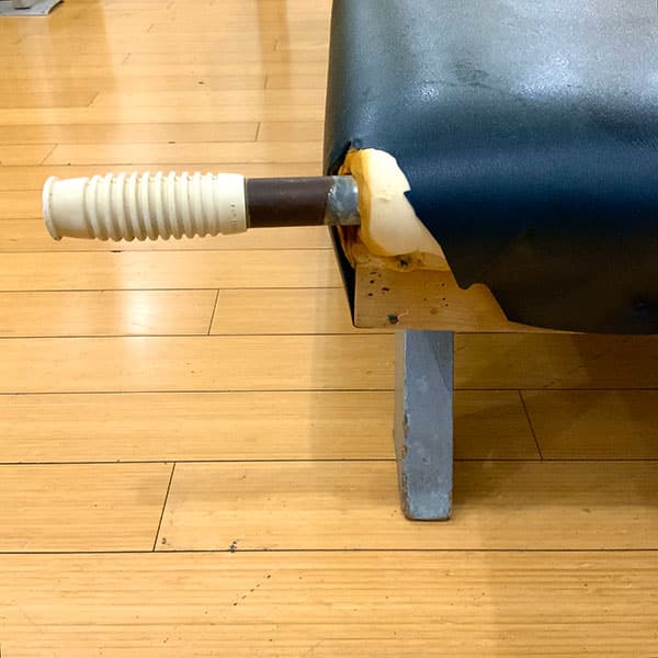 Carola Trier’s Original Benchmat with White Bike Handles