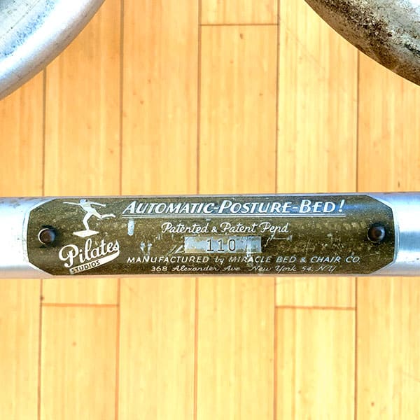 Original pilates equipment bednasium plaque